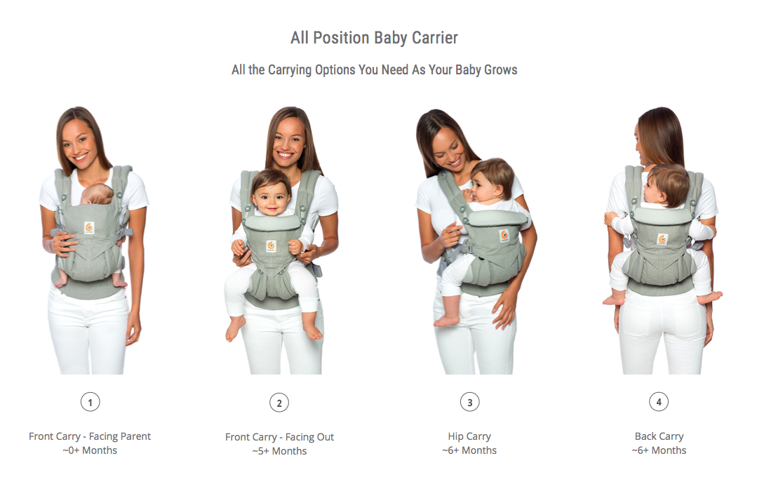 front and hip baby carriers